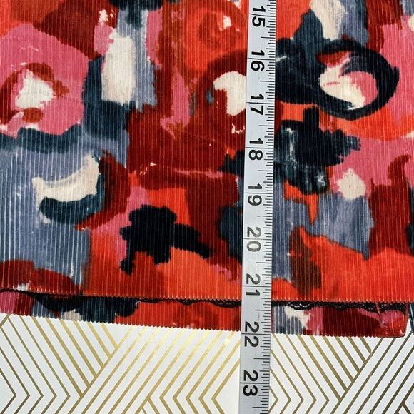 ANTHROPOLOGIE Skirt Sz 4 Vanessa Virginia Painterly Corduroy Pencil Abstract Art - Picture 12 of 12